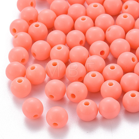 Opaque Acrylic Beads MACR-S370-C8mm-SS2109-1