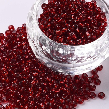 8/0 Glass Seed Beads SEED-US0003-3mm-25B-1