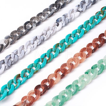 Acrylic Curb Chains SACR-P065-R-1