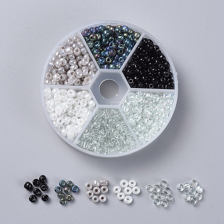 6/0 Glass Seed Beads SEED-X0052-03A-4mm-1