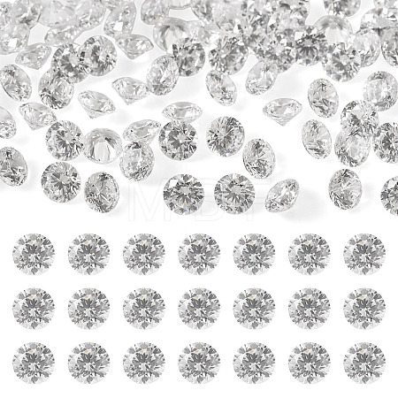 150Pcs Diamond Shape Grade AAA Cubic Zirconia Cabochons ZIRC-TADJ0001-01C-1