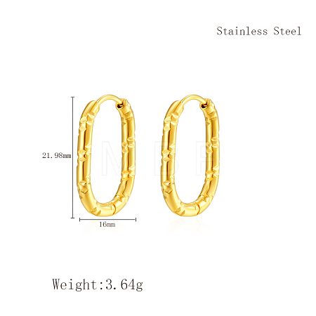 Elegant 304 Stainless Steel Hoop Earrings IT2195-3-1