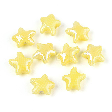 Handmade Porcelain Beads PORC-Q002-03D-01-1
