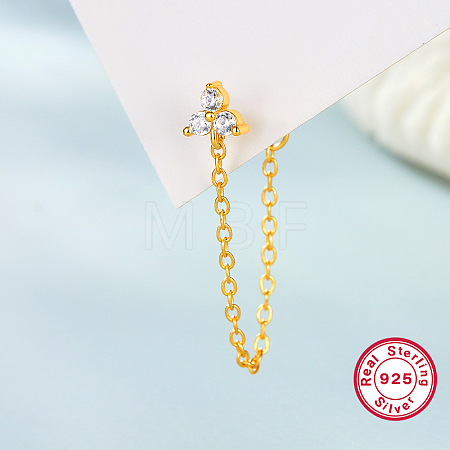 925 Silver Sunflower Star Snake Chain Earrings Fashion Luxury Earrings VT7136-7-1