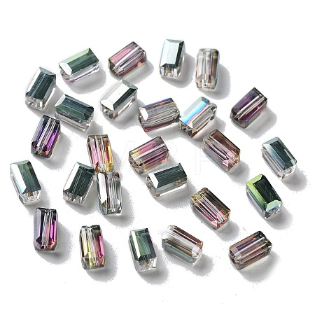Electroplate Glass Beads EGLA-J023-8x4mm-WLS13-1
