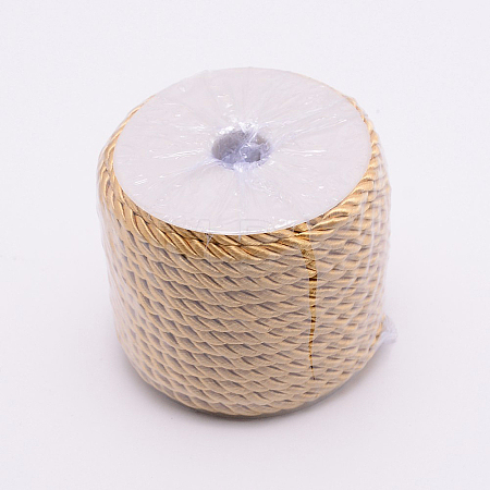 3-Ply Polyester Braided Cord LS-OCOR-WH0063-42G-1