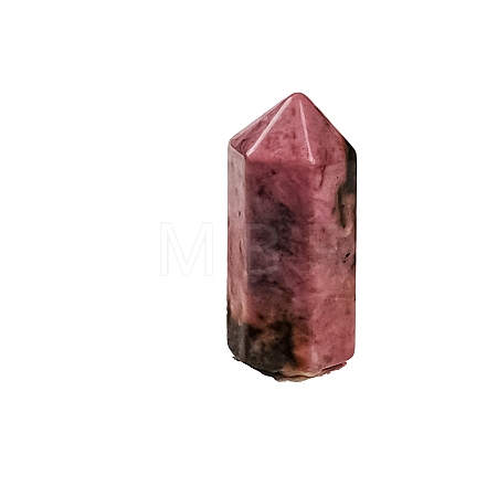 Pointed Tower Natural Rhodonite Healing Stone Wands PW-WG87518-17-1