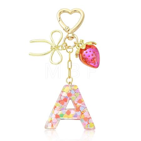 Alloy & Resin Pendant Decorations HJEW-YW00401-01-1
