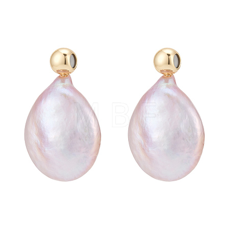 Natural Freshwater Pearl Pendants PEAR-WH0011-002B-G-1