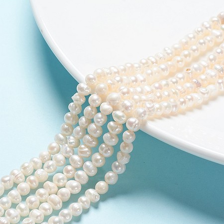 Natural Cultured Freshwater Pearl Beads Strands PEAR-L001-F-08-1