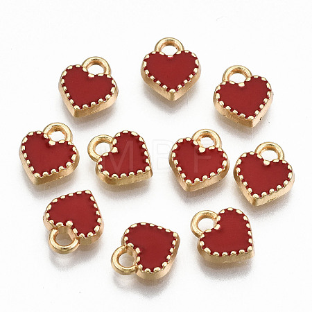 Alloy Enamel Charms X-ENAM-S126-015C-RS-1