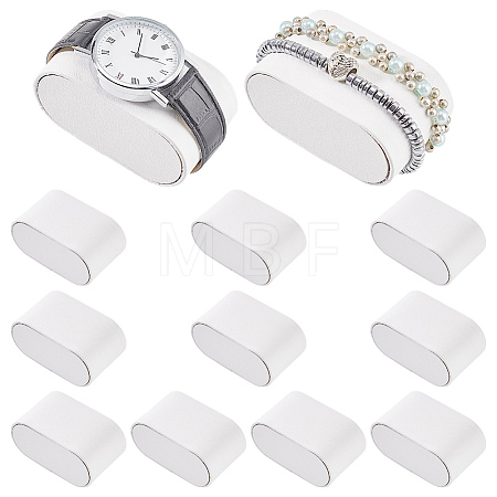 Imitation Leather Bracelet Watch Pillow Jewelry Displays BDIS-WH0016-03A-1