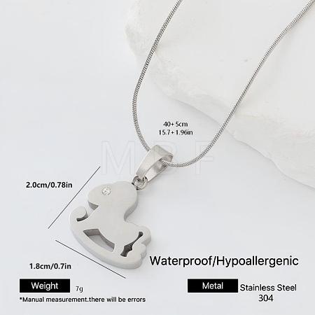 304 Stainless Steel Pendant Necklaces JR7716-2-1