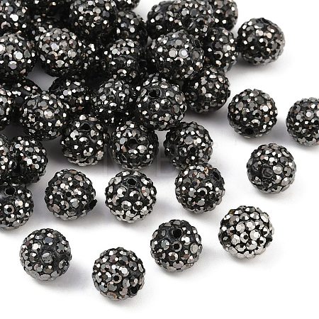 Polymer Clay Rhinestone Beads RB-N006-71-1