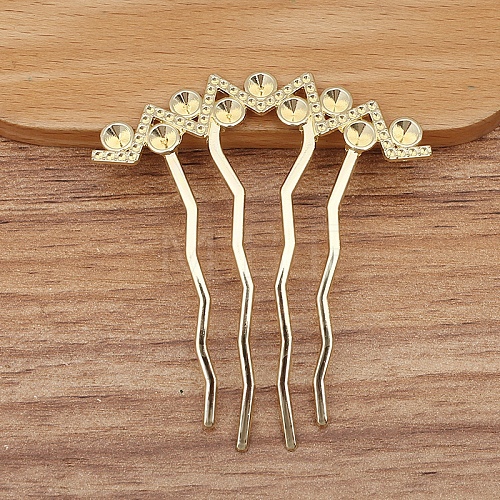 Alloy Hair Comb Findings PW-WG0DDBA-04-1