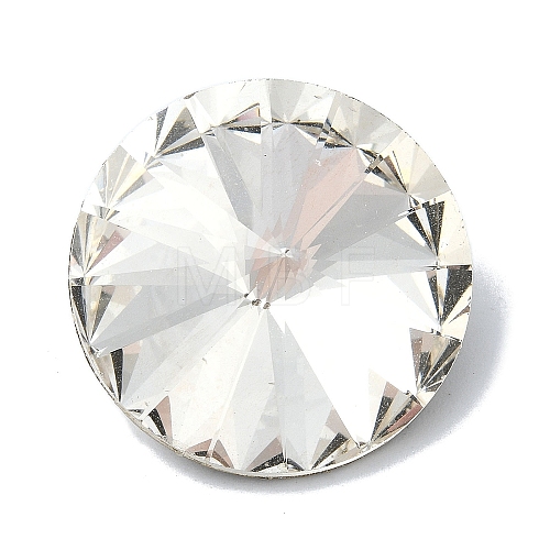 Faceted Glass Rhinestone Cabochons GGLA-C032-06-1