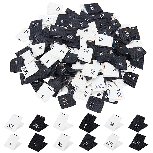 Gorgecraft 240Pcs 12 Style Clothing Size Labels FIND-GF0001-74-1