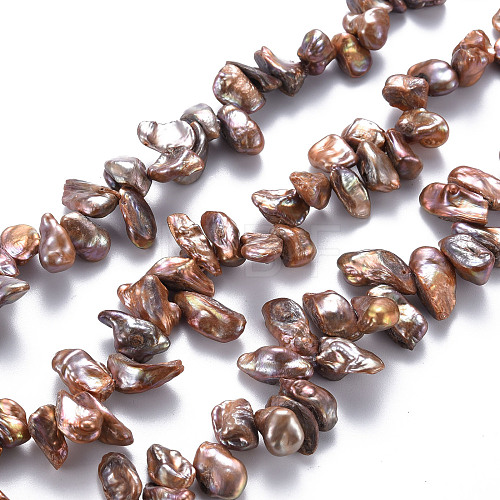 Natural Keshi Pearl Beads Strands PEAR-S021-165A-01-1