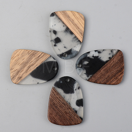 Resin & Walnut Wood Pendants RESI-S389-042A-A02-1