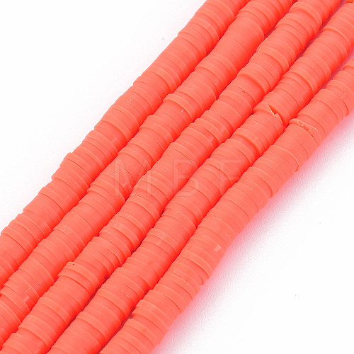 Handmade Polymer Clay Bead Strands CLAY-T002-6mm-44-1