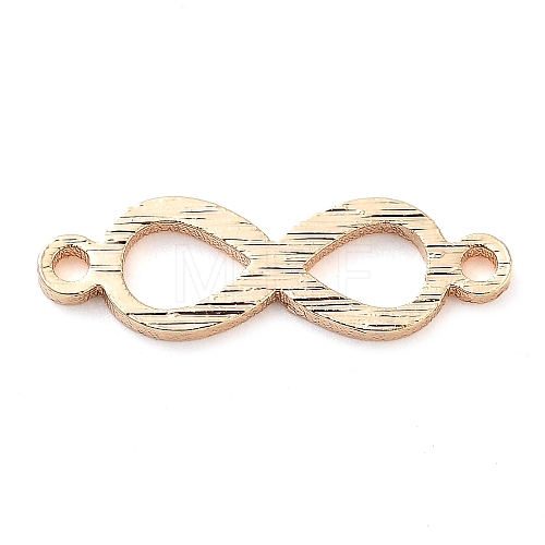 Brass Laser Cut Infinity Connector Charms KK-U028-10G-1