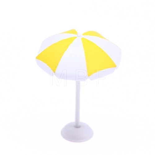 Plastic Sun Umbrella Miniature Ornaments PW-WGBB9DA-01-1