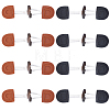 8Pcs 2 Colors Wood Buttons BUTT-GF0004-36-1