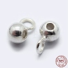 925 Sterling Silver Tube Bails STER-K167-047B-S-4