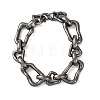 304 Stainless Steel Chunky Link Chain Bracelets for Women Men BJEW-C148-03AS-4