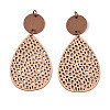 Bohemian Retro Hollow Teardrop Leather Pendants FIND-N007-02B-02-1