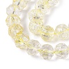 Crackle Transparent Glass Beads Strands GLAA-N063-10mm-08-4