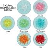 SUPERFINDINGS 700Pcs 7 colors Transparent Acrylic Linking Rings TACR-FH0001-08-2