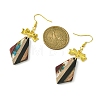 Resin & Walnut Wood Dangle Earrings EJEW-JE05507-05-2