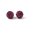 Polymer Clay Rhinestone Beads RB-H284-8MM-502-3