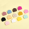 15Pcs 15 Colors Food Grade Eco-Friendly Silicone Beads SIL-CA0001-99-3