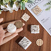 CRASPIRE 3Pcs 3 Styles Retro Flower Pattern Resin Clay Pressed Molds DIY-CP0010-32-3