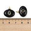 Natural Black Onyx(Dyed & Heated) Pendants KK-B157-42H-10-3