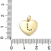 Brass Micro Pave Clear Cubic Zirconia Pendants KK-D229-01G-10-3