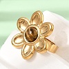304 Stainless Steel Cuff Open Rings for Women GG-CBA7994-02G-11-2