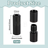 12Pcs Stainless Steel Screw Clasps STAS-BC0004-25A-2