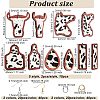 Olycraft DIY Cow Pattern Earring Making Kit DIY-OC0009-86-2