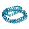 Electroplate Glass Beads Strands EGLA-D030-19L-2