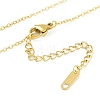 Ion Plating(IP) 304 Stainless Steel Cable Chain Pendant Necklaces NJEW-K276-17G-2