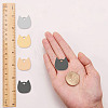 16Pcs 4 Colors 304 Stainless Steel Laser Cut Charms STAS-SC0003-38-3