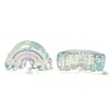 UV Plating Rainbow Iridescent Acrylic Enamel Beads LS-OACR-G012-08A-2