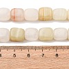 Natural Green Banded Calcite(Afghan Jade) Beads Strands G-B155-D02-5