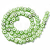 Handmade Millefiori Glass Bead Strands LS-LAMP-J035-6mm-24-3