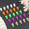 120Pcs 6 Colors Halloween Plastic Beads KY-CA0001-46-5