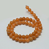 Natural Red Aventurine Stone Round Bead Strands G-P075-49-8mm-2