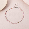 Bohemian Styles Faceted Round Glass Seed Beaded Necklaces for Women WGF25DA-05-1